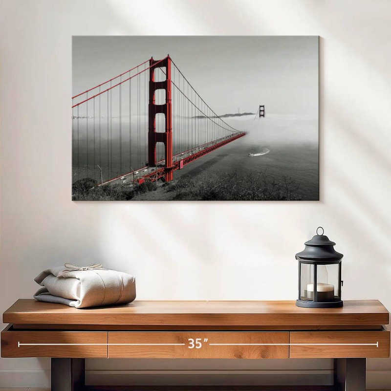 Golden Gate Foggy, H 16 po x l 24 po
