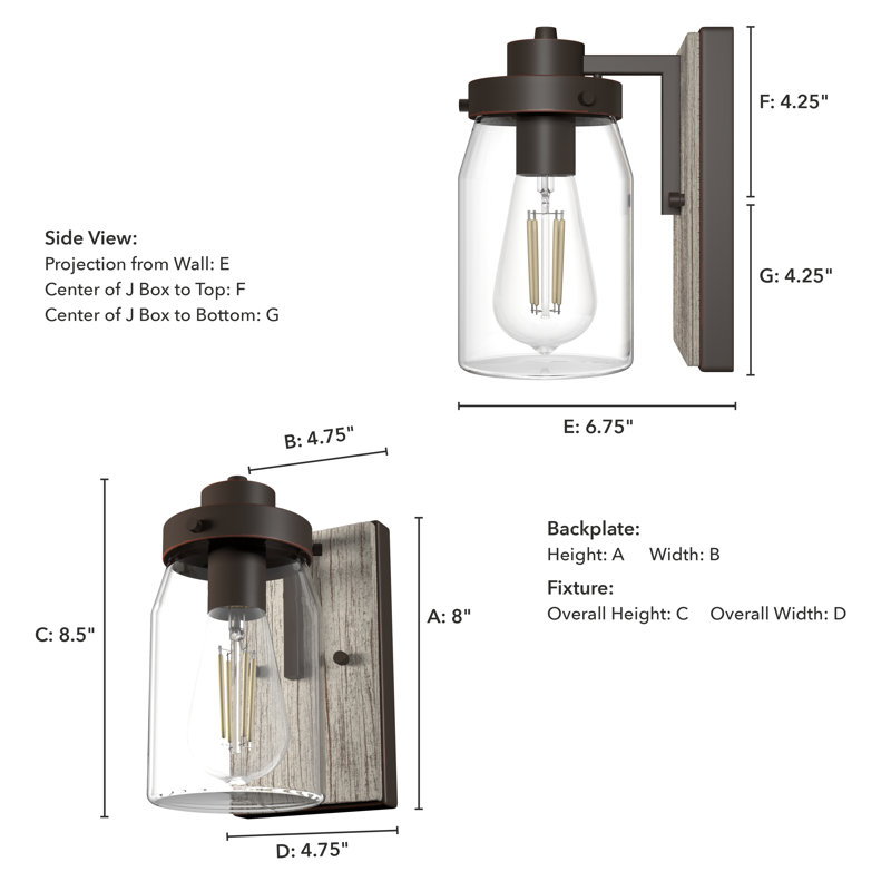Devon Park Aluminum Metal Armed Wall Sconce, Onyx Bengal