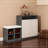 Cabinet with Shoe Bench,2 Doors and 3-Tier Adjustable Shelves-1280458928
