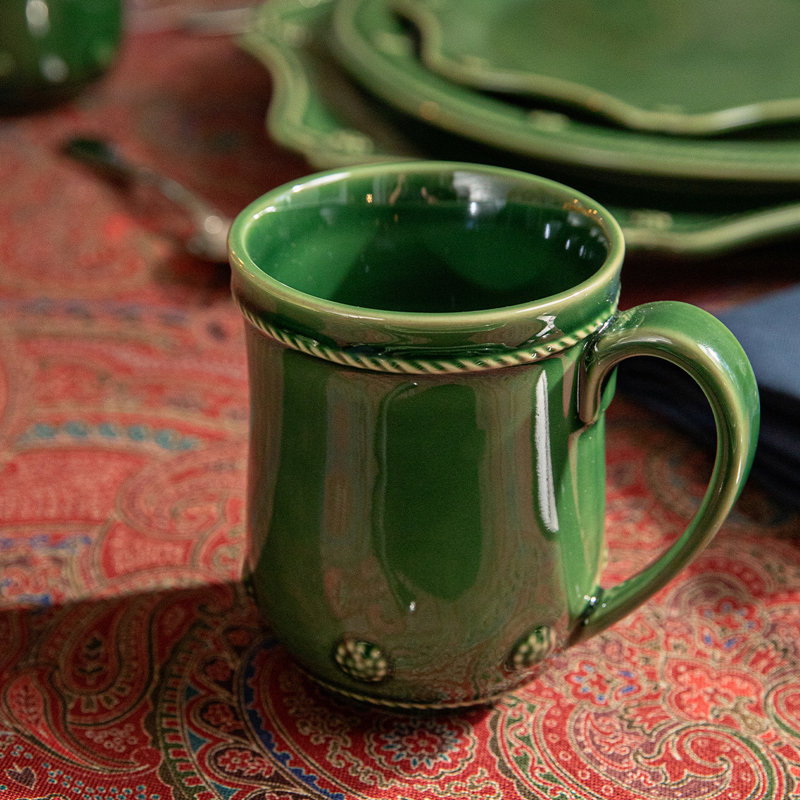 Berry & Thread Flared Mug - Basil