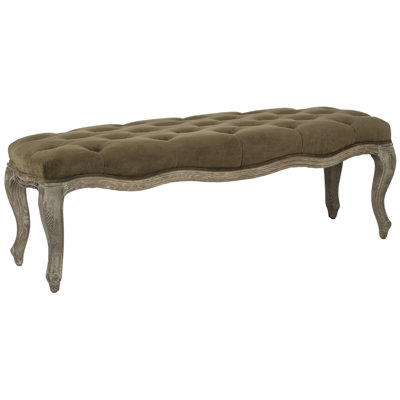 Fleur Linen Upholstered Bench