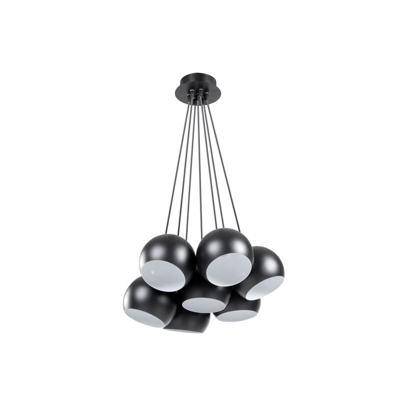 7 - Light Cluster Pendant, Black