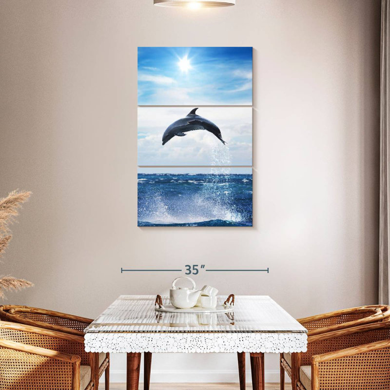 Brampt Flying Dolphin, 45" H x 28" W