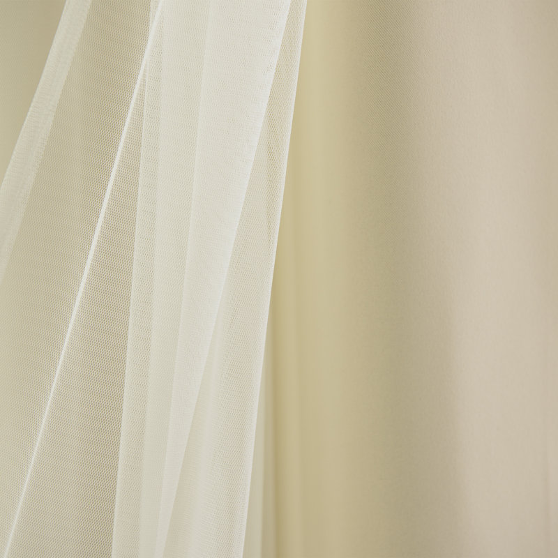 Granado Room Darkening Curtain Single Panel, Beige