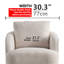 Fauteuil demi-tonneau pivotant de 30,3 po Jebril-2048722948
