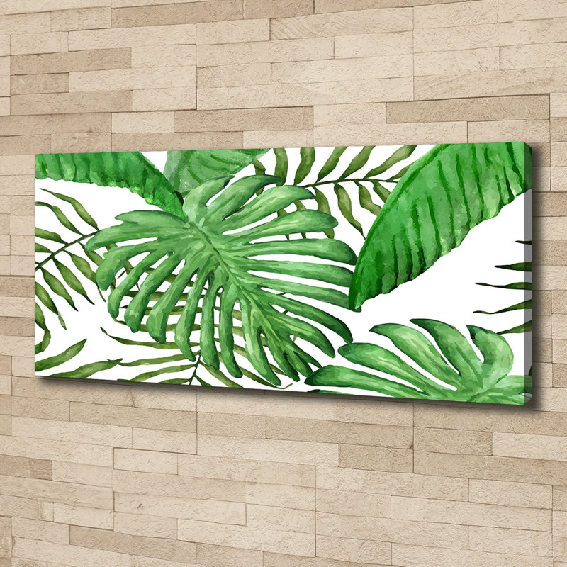 Tropical Leaves - Wrapped Canvas Print