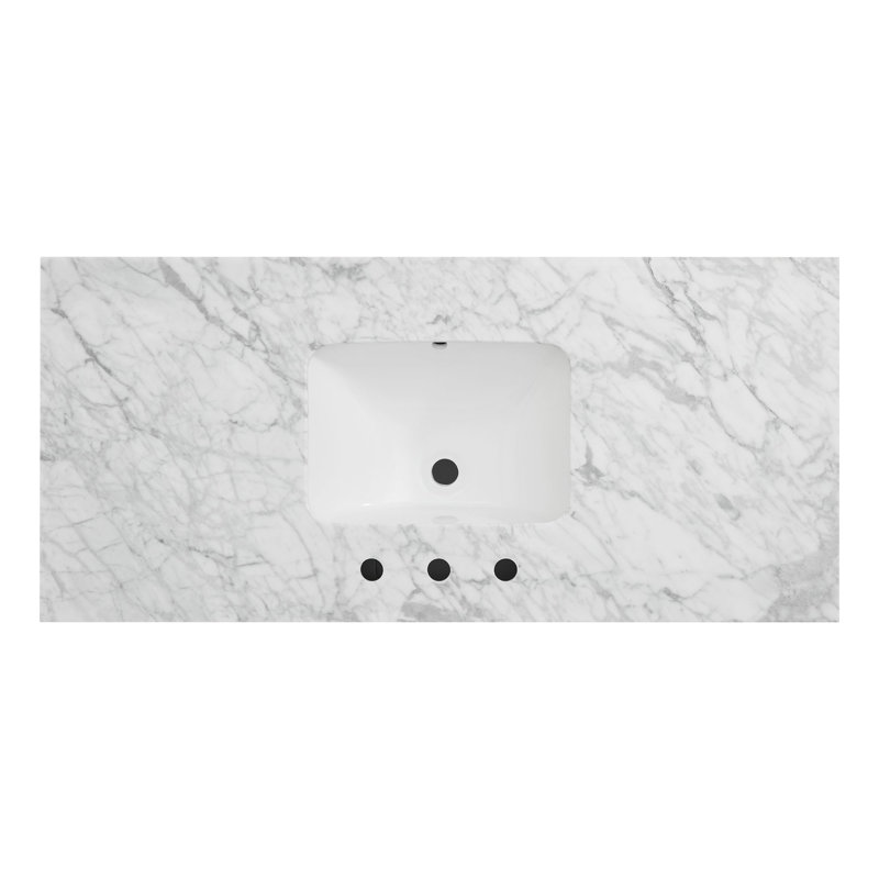 Anahem 48" Single Bathroom Vanity Set, White, 8" Widespread