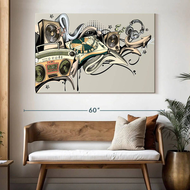 Abarca Hip Hop Music, 34" H x 51" W