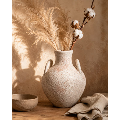 Vase rond en céramique 8 po Ahana
