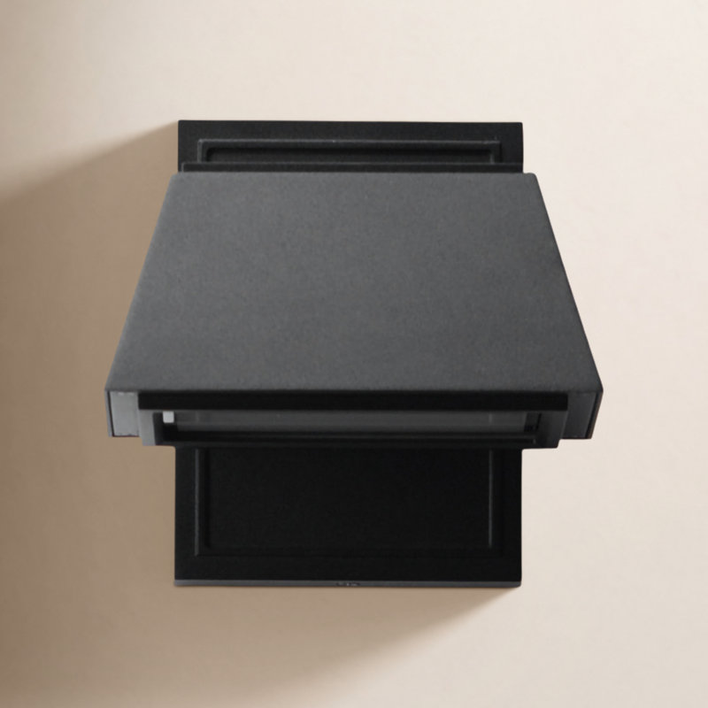 Baleine Aluminum LED Wall Light, Black