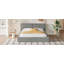 Grand lit plateforme tapissier avec tissu en velours, structure solide pour un confort et une durabilité ultimes-1948971583