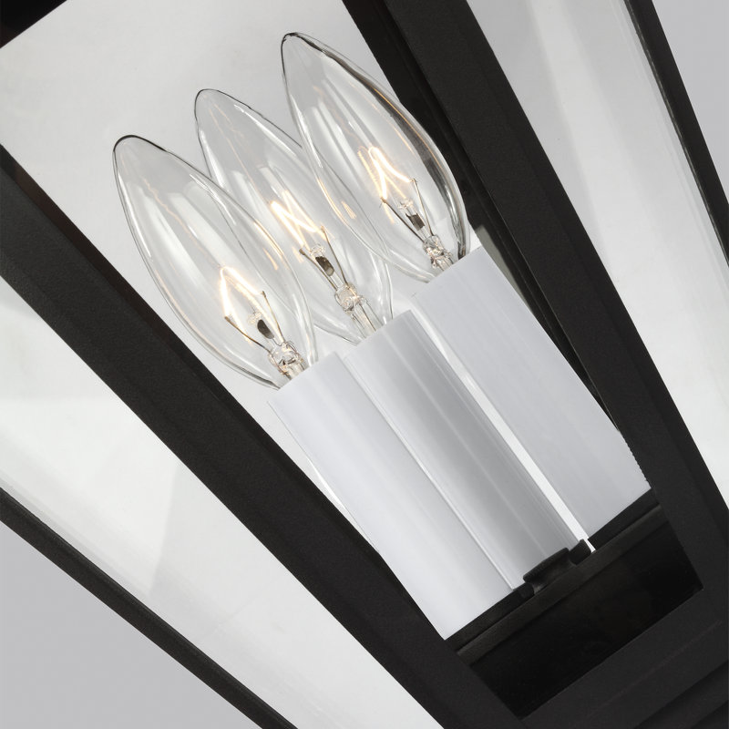 Lampadaire d'extérieur Brentwood à trois lumières de Génération Lighting , Noir, Non