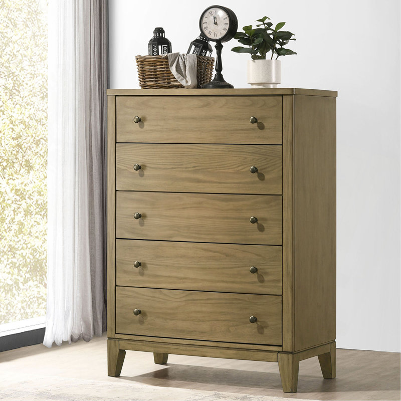 Commode à 5 tiroirs pour chambre à coucher