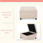 Upholstered Tufted Fabric Storage Ottoman,Modern Design-1259479036