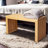 Seamas Bamboo Bench, Farmhouse Dining Bench Entryway Bench for Living Room, Hallway, Bedroom, Bathroom-599650700-558768653