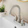 Centerset 2-handle Bathroom Faucet with Drain Assembly