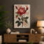 Crimson Rose Study Botanical - Wrapped Canvas-77462438-77462447