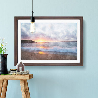Pacific Coast Sunset - Framed Print