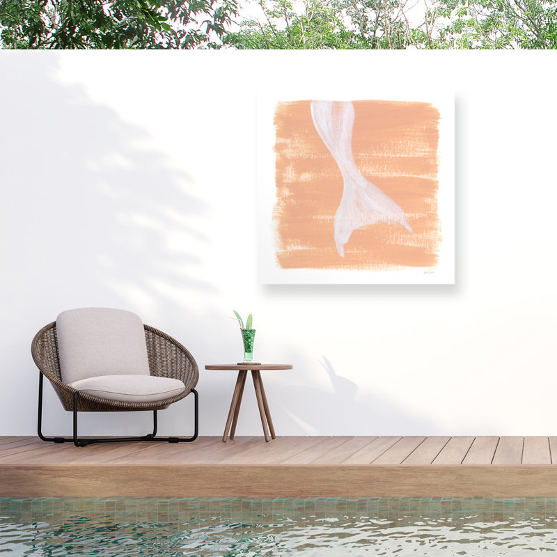 Yvette St. Amant Soft Sea Mermaid Tail Outdoor  Canvas, H 35 po x l 35 po