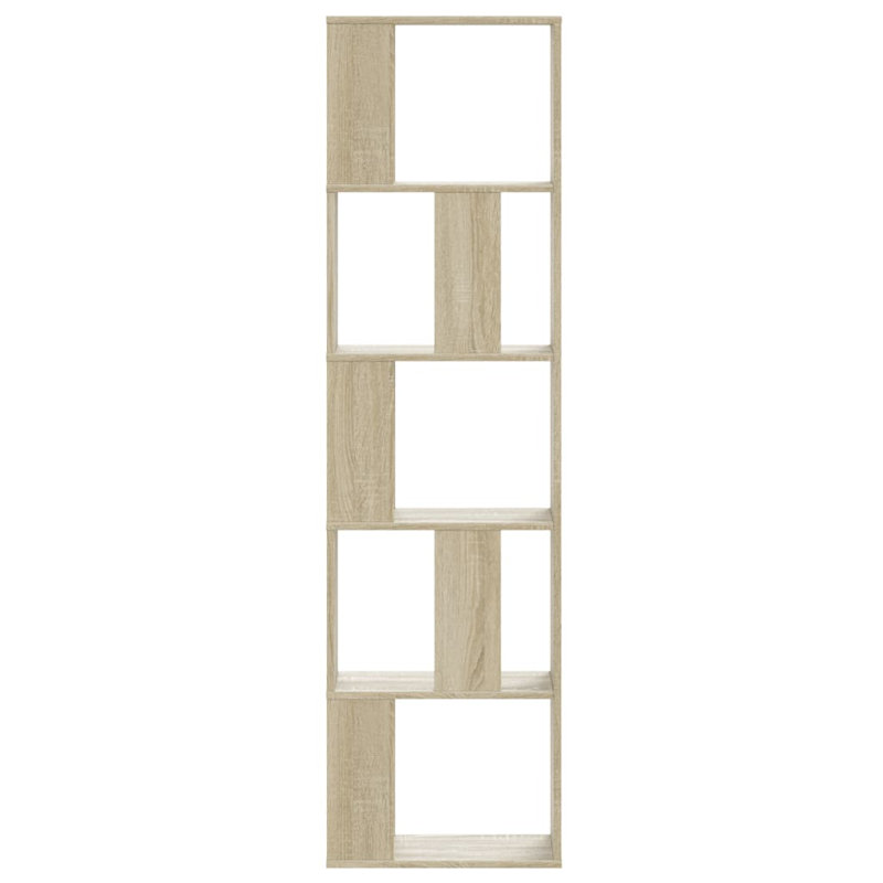 162.5cm H Bookcase, 162.5cm H x 45cm W x 23.5cm D, Sonoma Oak