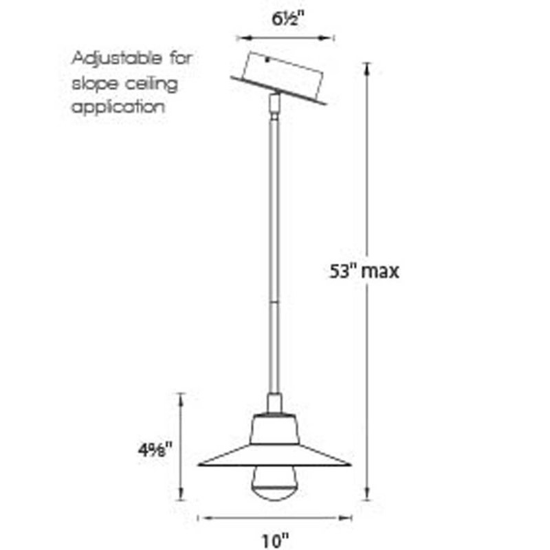 Suspense 1 - Light LED Single Pendant, Bronze