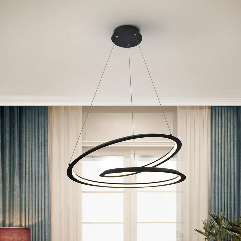Waterford 1 - Light Geometric LED Chandelier, 120cm H x 60cm W x 60cm D