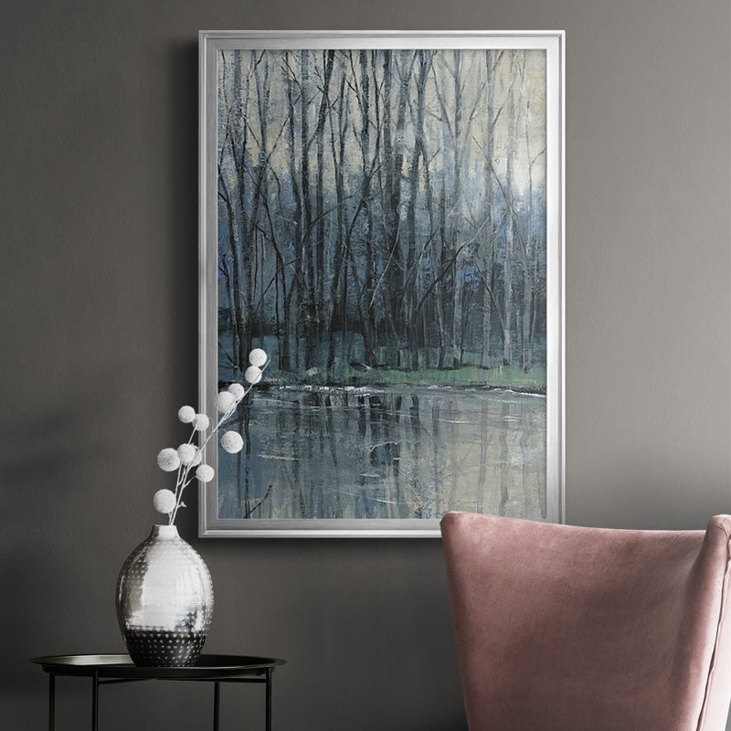 Morning Driauge I, reproduction d'art encadrée, Argent, H 42,5 po x l 30,5 po x P 1 po