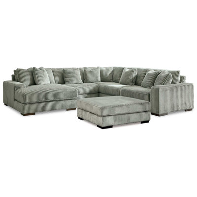 Lindyn Fog 5pc RAF Chaise Sectional