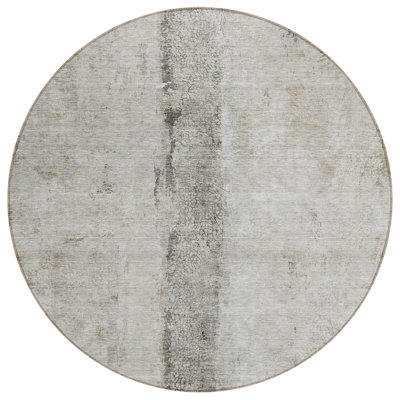 Tapis beige rond 8 po
