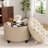 Button-Designed Upholstered Ottoman With Storage-855103896