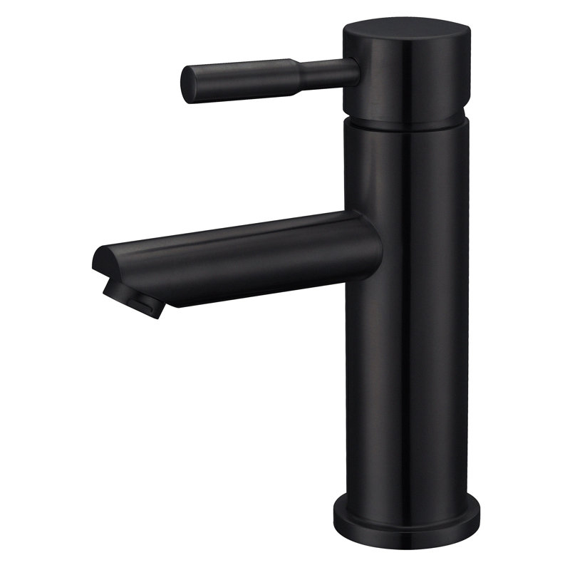 Robinet de salle de bain noir à un trou, Noir mat