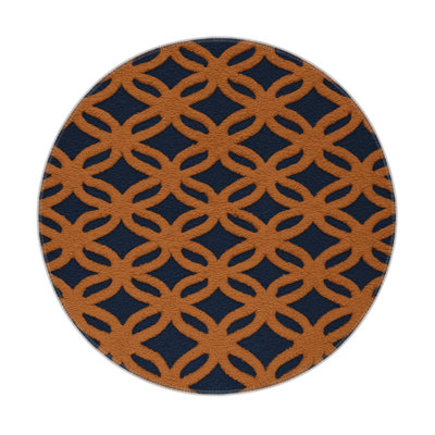 Trellis Brown Indoor and Outdoor Area Rug
