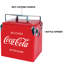 Coca-Cola Retro Ice Chest Cooler Cool Box with Bottle Opener 13L