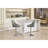 Set Of 2 Bar Stools, With Chrome Footrest And Base Swivel Height Adjustable Mechanical Lifting Velvet + Bar Stool-GREY (Easy To Clean)