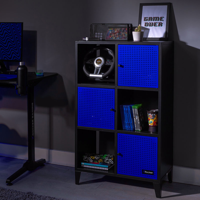 X Rocker Mesh-Tek Tall 6 Cube Unit - Storage Unit