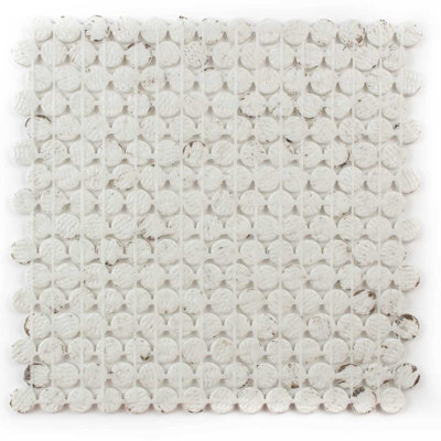 Eterna Penny 12"x12" Recycled Glass Mosaic Wall & Floor Tile