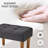 Nuha Linen Upholstered Ottoman Footrest -1111075514