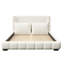 Grand lit plateforme tapissier avec 2 coussins, blanc-723472414-723472415