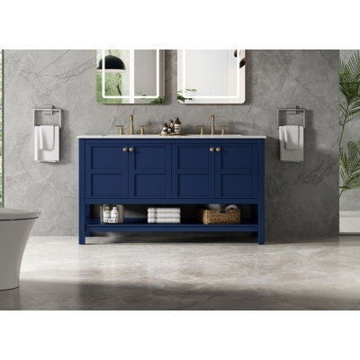Meuble-lavabo double 54 po