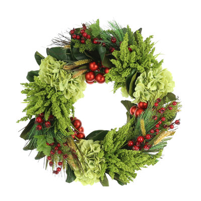 Winter Decorated Grapevine Wreath
