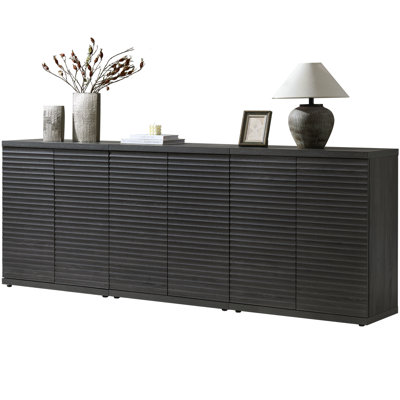 Buffet 30,9 po avec tablettes et portes réglables Cesiro