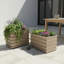 Petit pot à fleurs rectangulaire Rectanglar Ridge-789437174