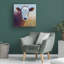 Art mural sur toile tendue - "Edwina" Rita Kirkman pour décoration de salon, de chambre à coucher ou de bureau - 35 x 35