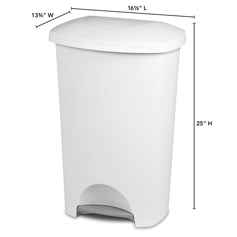 Sterilite 11 Gallon Step on Trash Can
