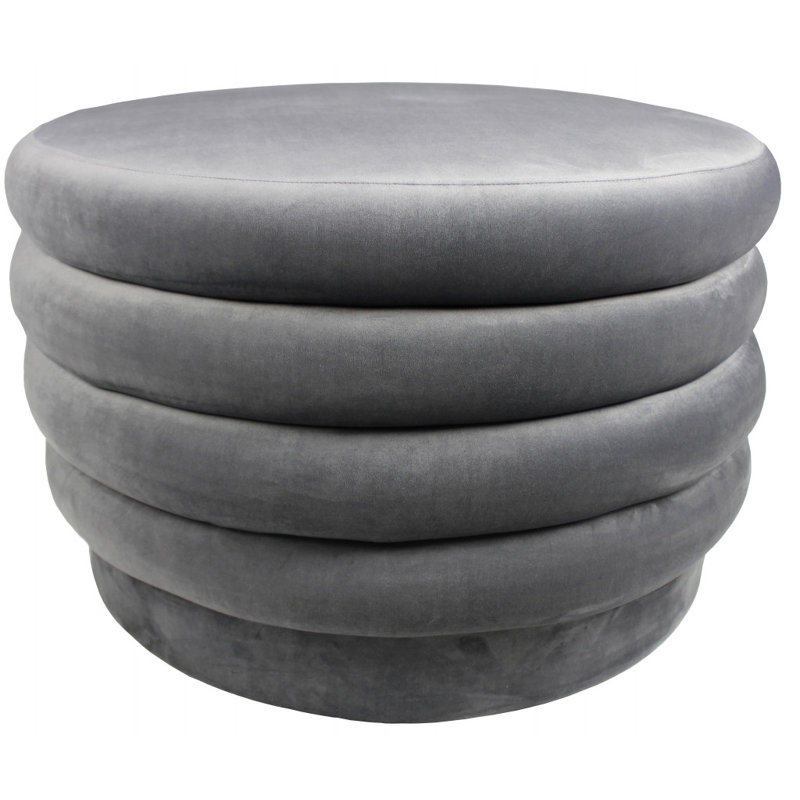 Repose-pieds 31 po, Velours gris