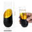 9 oz. Modern Black Gold Champagne Flutes
