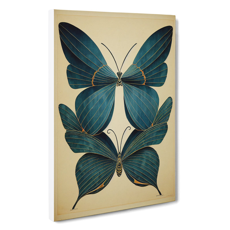 Angelic Butterflies - Wrapped Canvas, 76cm H x 50cm W x 3cm D