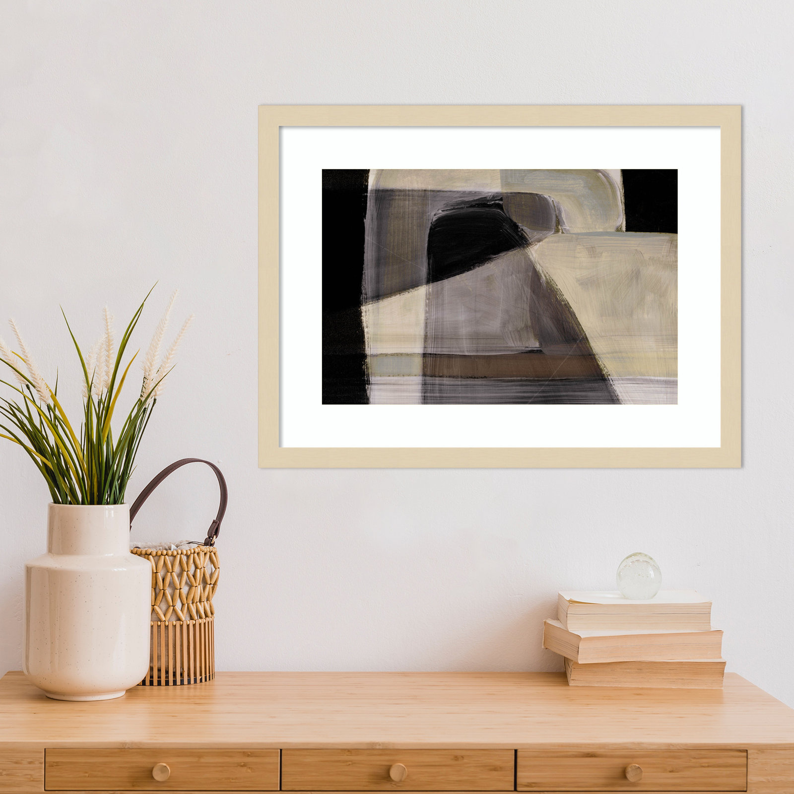 Moods by Dan Hobday Wood Framed Wall Art Print, 16" H x 21" W, Brown