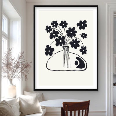Pot de fleurs - décor minimaliste encadré