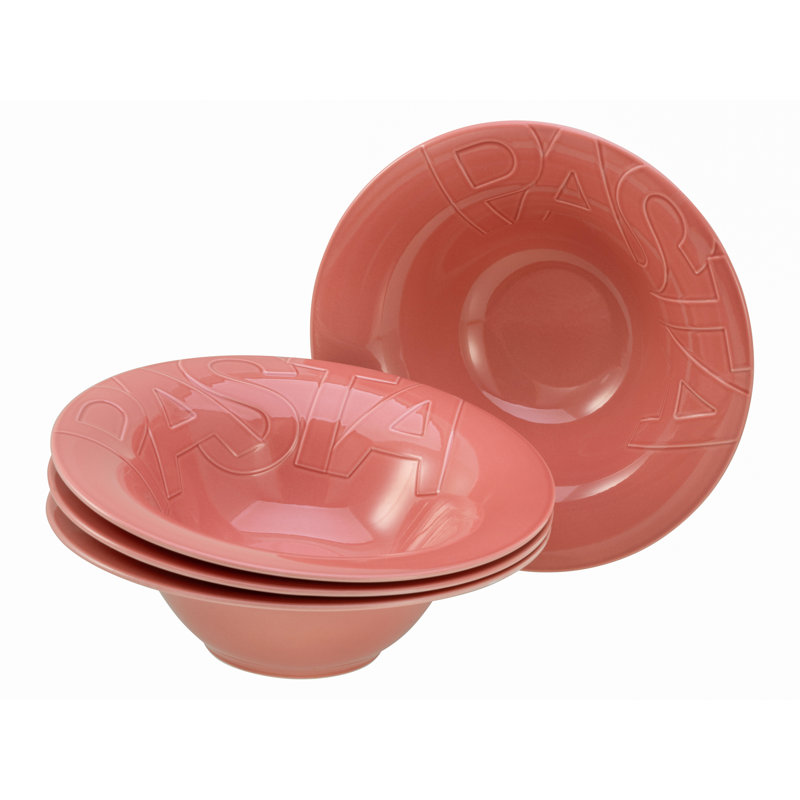 Gourmet, 4-piece pasta plate 27cm, Red